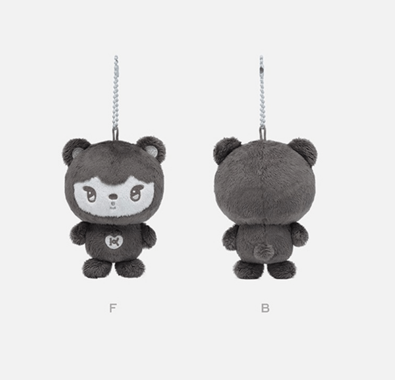 KAI KAION MD 10CM NINI BEAR KEY RING (EXO ♥ GREY ver.) - Neko Pop
