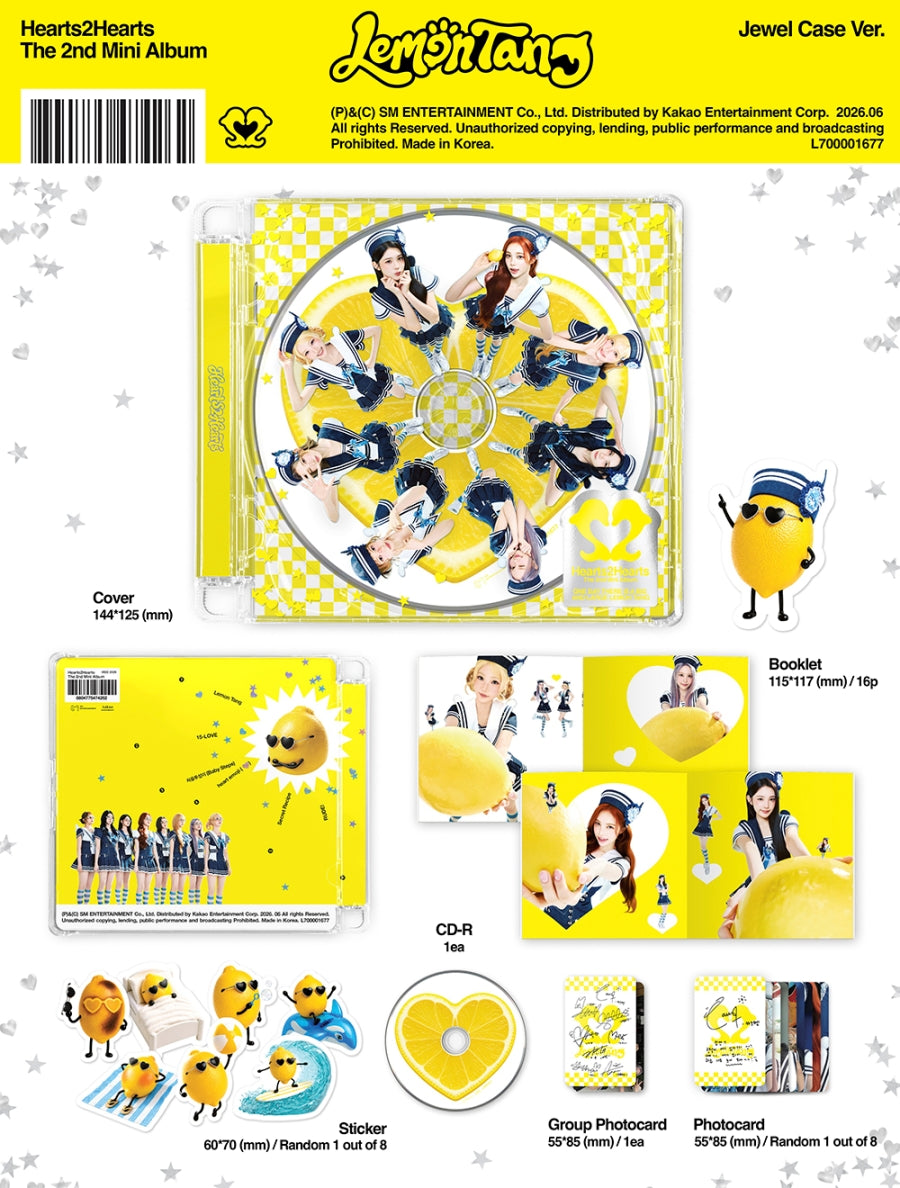 Hearts2Hearts – 2nd Mini Album [Lemon Tang] (Jewel Case Ver.)