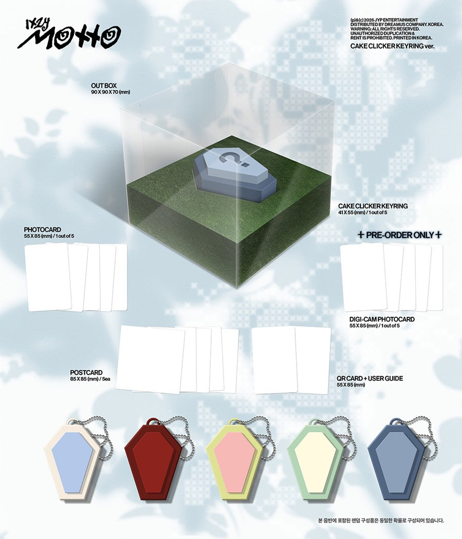 ITZY – [Motto] (CAKE CLICKER KEYRING Ver.)