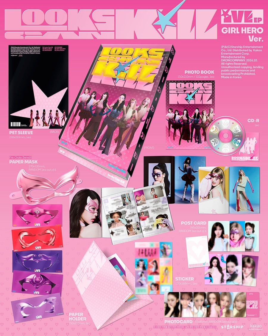 IVE - EP [Looks Can Kill] (GIRL HERO ver.)