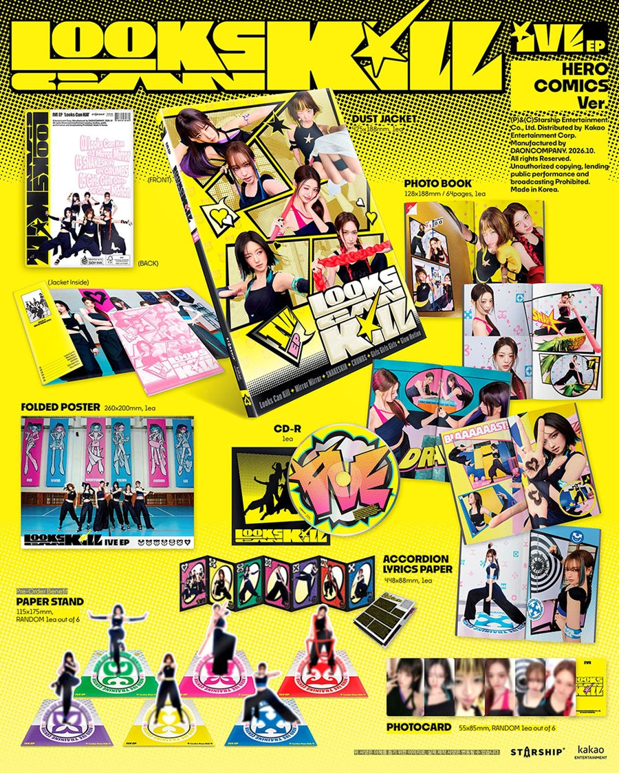 IVE – EP [Looks Can Kill] (HERO COMICS ver.)