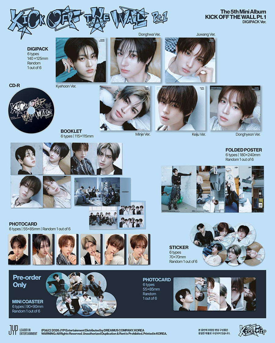 KickFlip – The 5th Mini album [KICK OFF THE WALL Pt.1] (DIGIPACK Ver.)