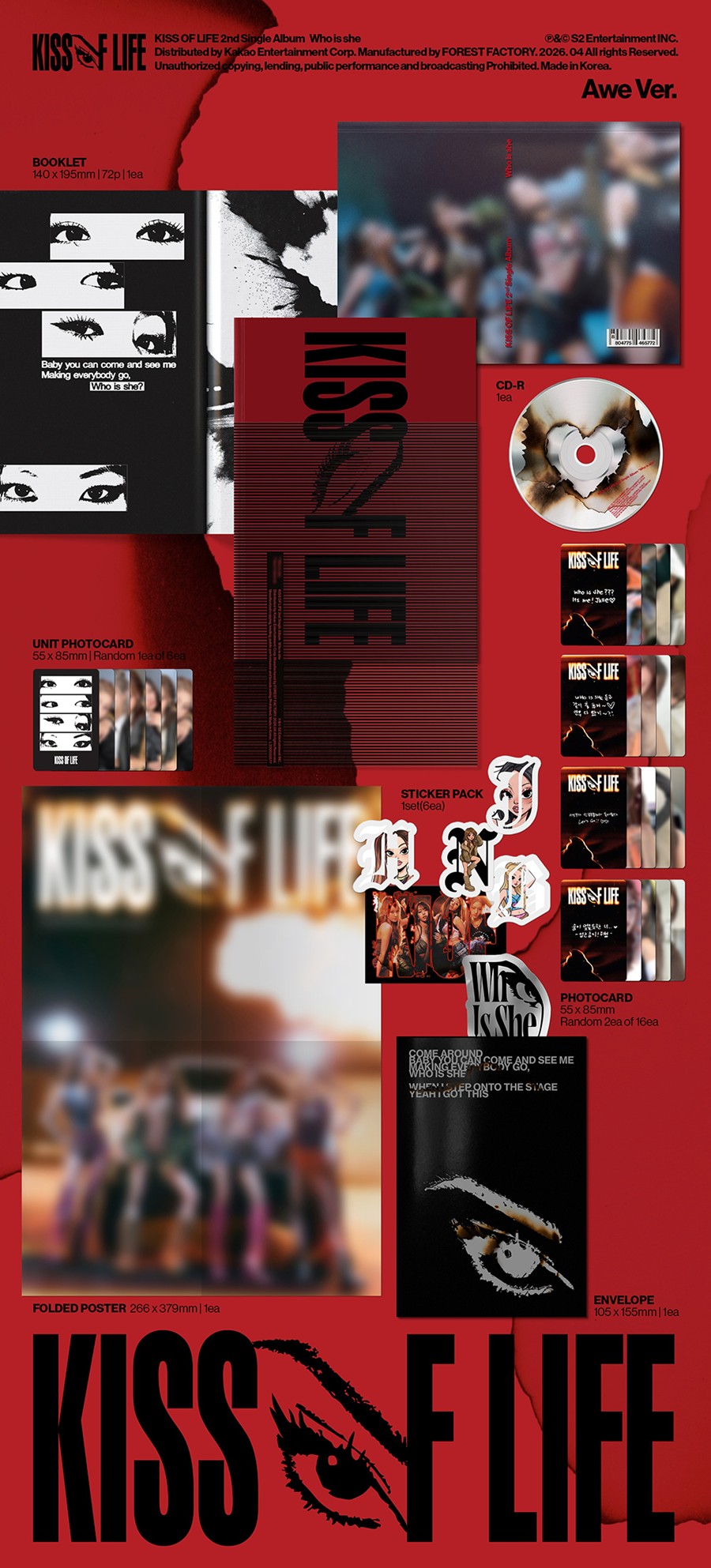 KISS OF LIFE – 2nd Single Album [Who is she] (Awe Ver.)