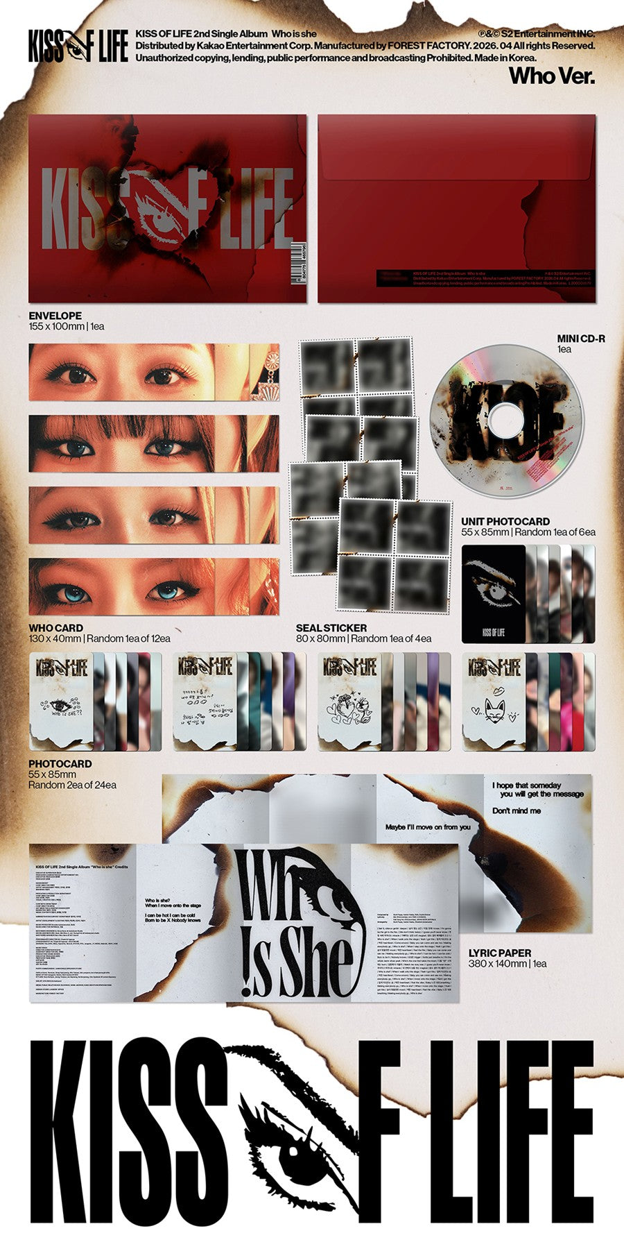 KISS OF LIFE – 2nd Single Album [Who is she] (Who Ver.)