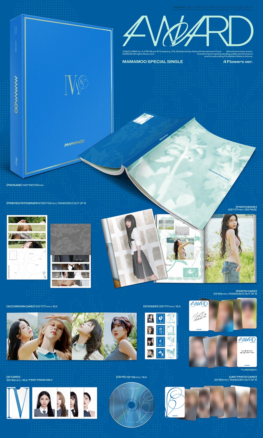 MAMAMOO – Special Single [4WARD] (4 Flowers ver.)