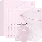 Medicube 4 Maschere in Gel al Collagene Rosa Salmon DNA PDRN - Maschera Viso Notturna
