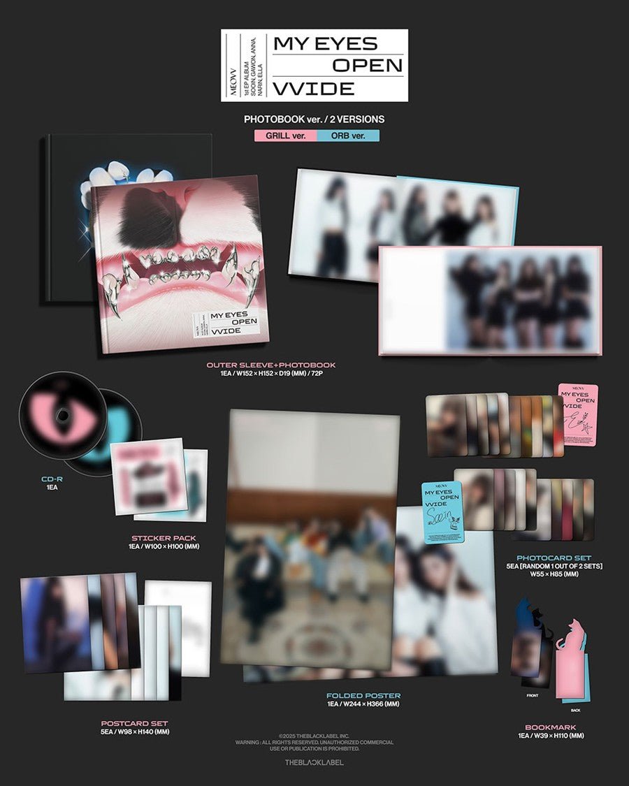 MEOVV – 1st EP ALBUM [MY EYES OPEN VVIDE] (PHOTOBOOK ver.) - Neko Pop
