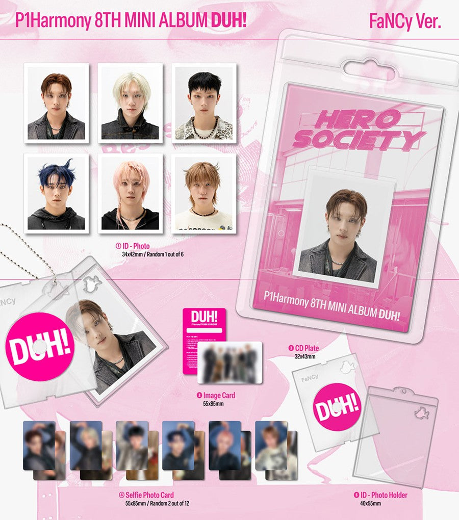 P1Harmony – 8th Mini Album [DUH!] (PLVE/FaNCy ver.) - Random