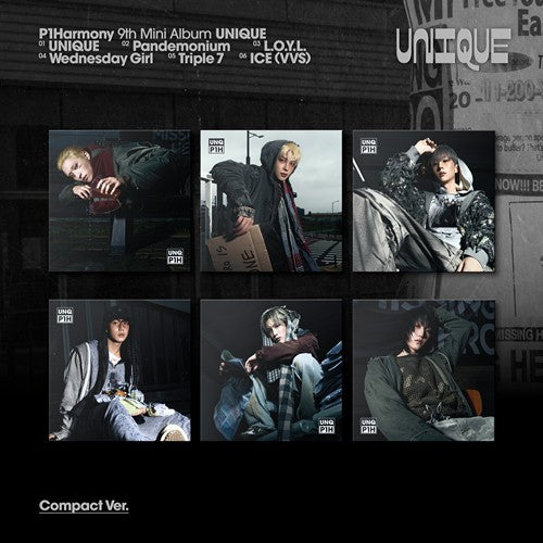 P1Harmony – 9th Mini Album [UNIQUE] (Compact Ver.) - Random