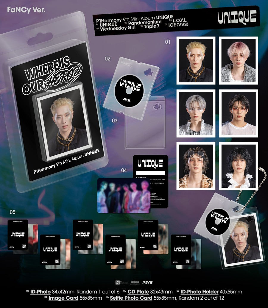 P1Harmony – 9th Mini Album [UNIQUE] (FaNCy Ver.) - Random