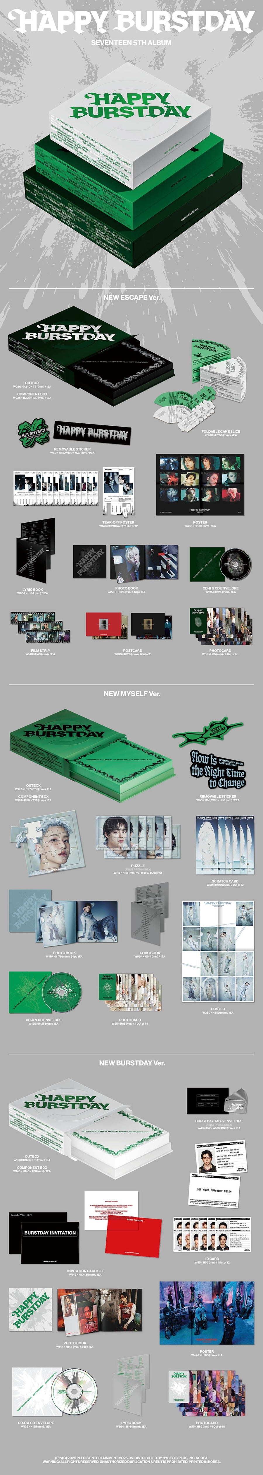 SEVENTEEN – 5th Album [HAPPY BURSTDAY]