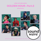 ATEEZ –  [SOUNDWAVE POB] 14th Mini Album [GOLDEN HOUR : Part.5] (DIGIPACK Ver.) (RANDOM)