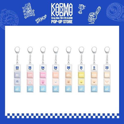 Stray Kids KARMA MD 11. SKZOO KEYCAP KEYRING