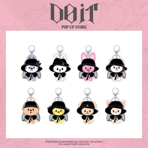 Stray Kids DO IT DO SKZOO PORTACHIAVI con COSTUME MAGNET PLUSH