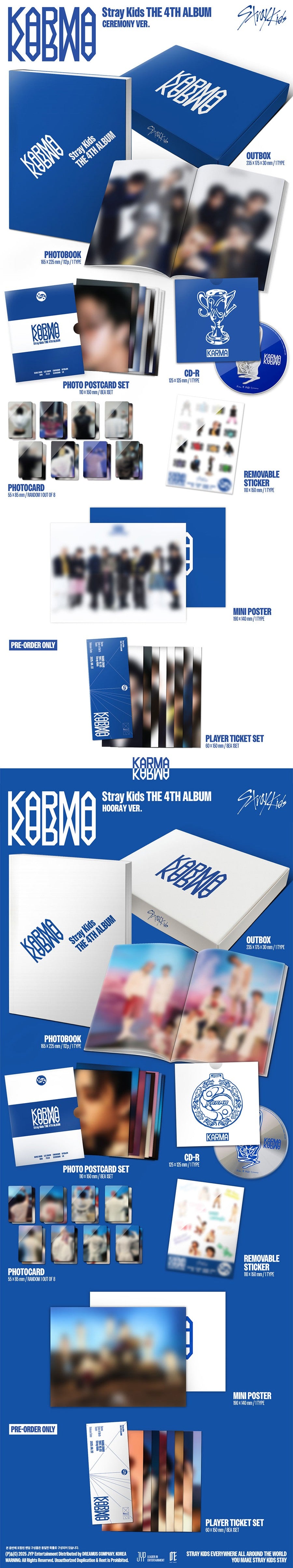 Stray Kids – The 4th Full Album [KARMA] (CEREMONY VER., HOORAY VER.)
