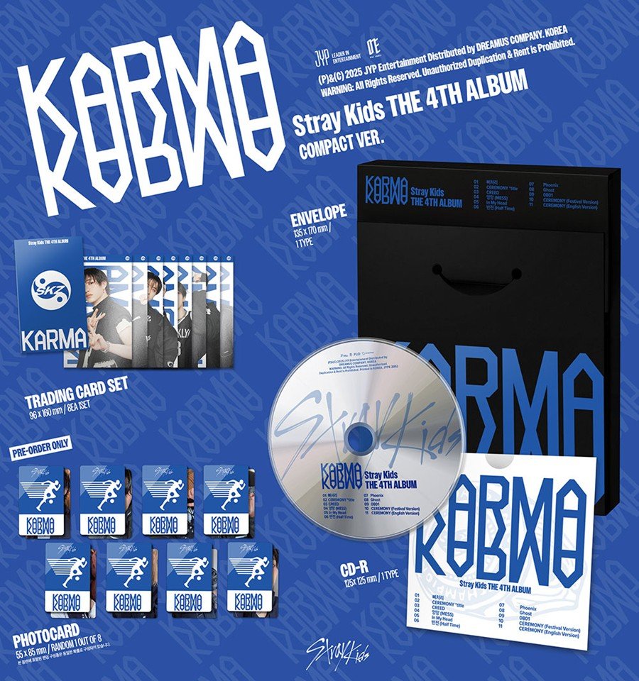 Stray Kids – The 4th Full Album [KARMA] (COMPACT VER.) - Neko Pop