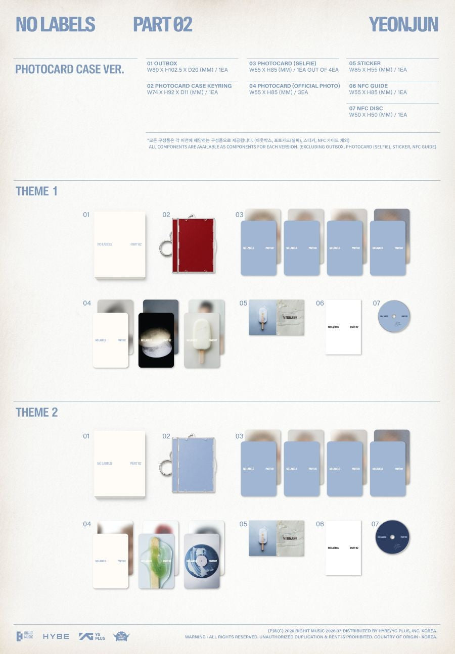 (TXT) YEONJUN – [NO LABELS: PART 02] (Photocard Case Ver.)