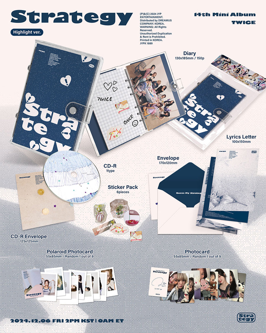 TWICE – 14th Mini Album [STRATEGY] (Highlight ver.)