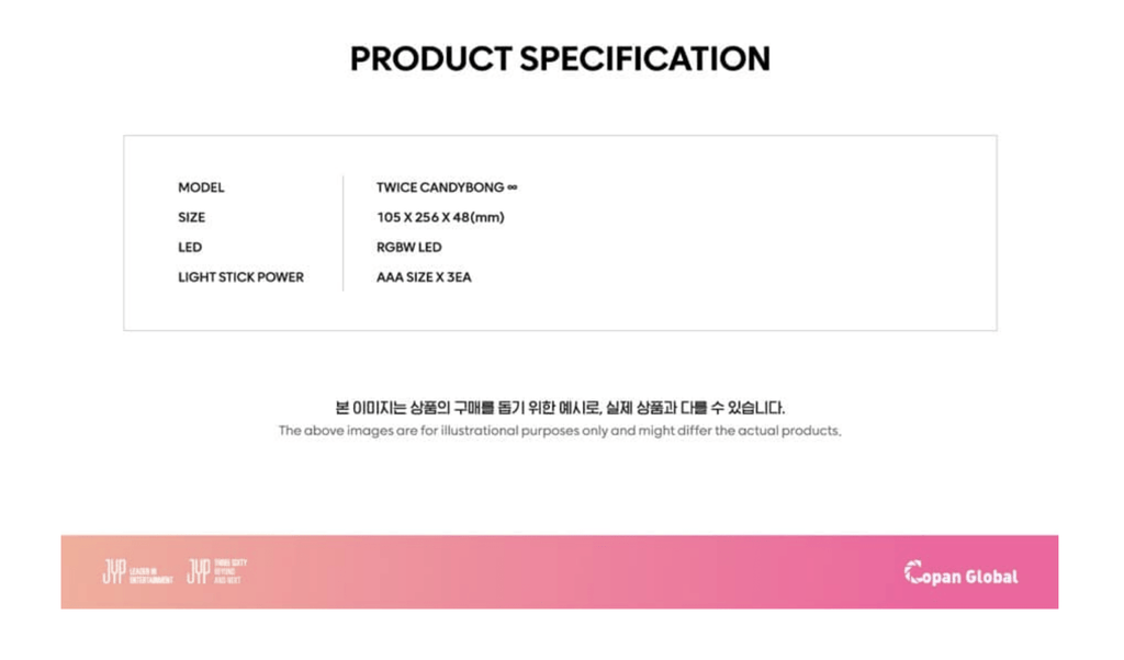 TWICE Official Light Stick Candy Bong Infinite - Neko Pop