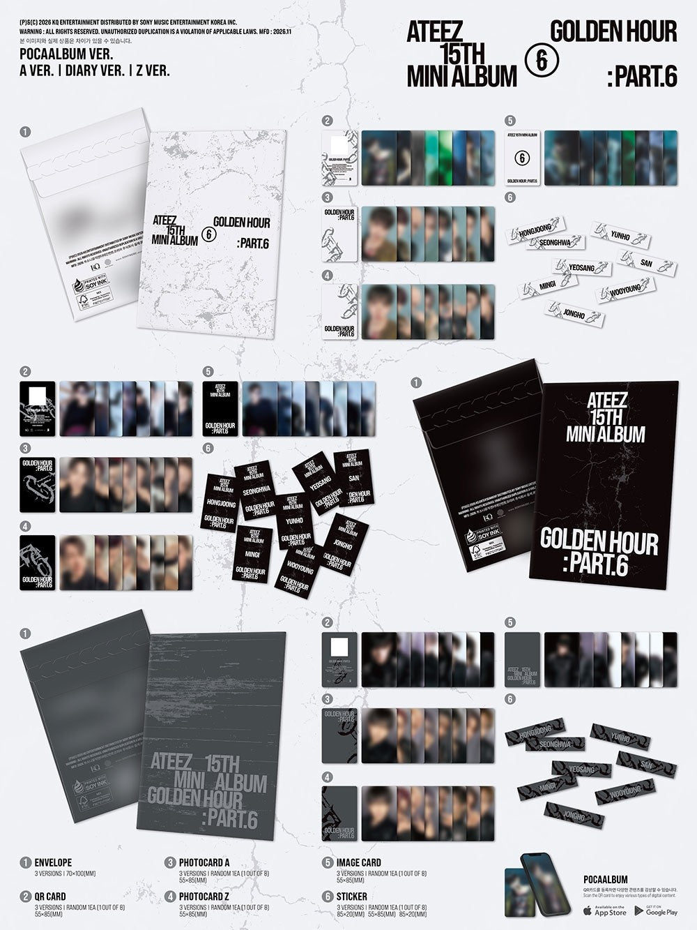 ATEEZ - GOLDEN HOUR : PART.6 (POCAALBUM)