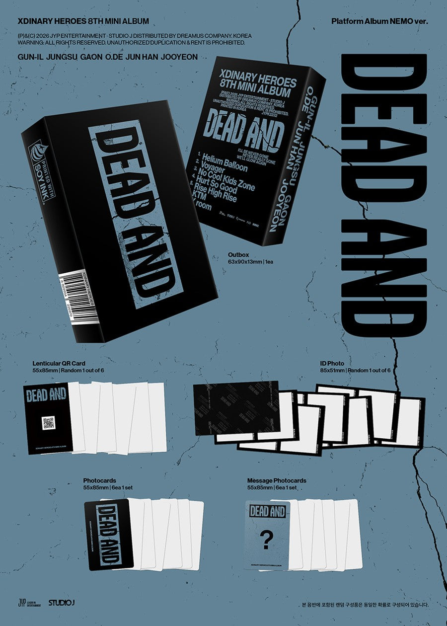 Xdinary-Heroes – 8th Mini Album [DEAD AND] (Platform Album NEMO ver.)