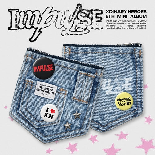 Xdinary-Heroes – 9th Mini Album [IMPULSE] (DENIM POUCH Ver.)
