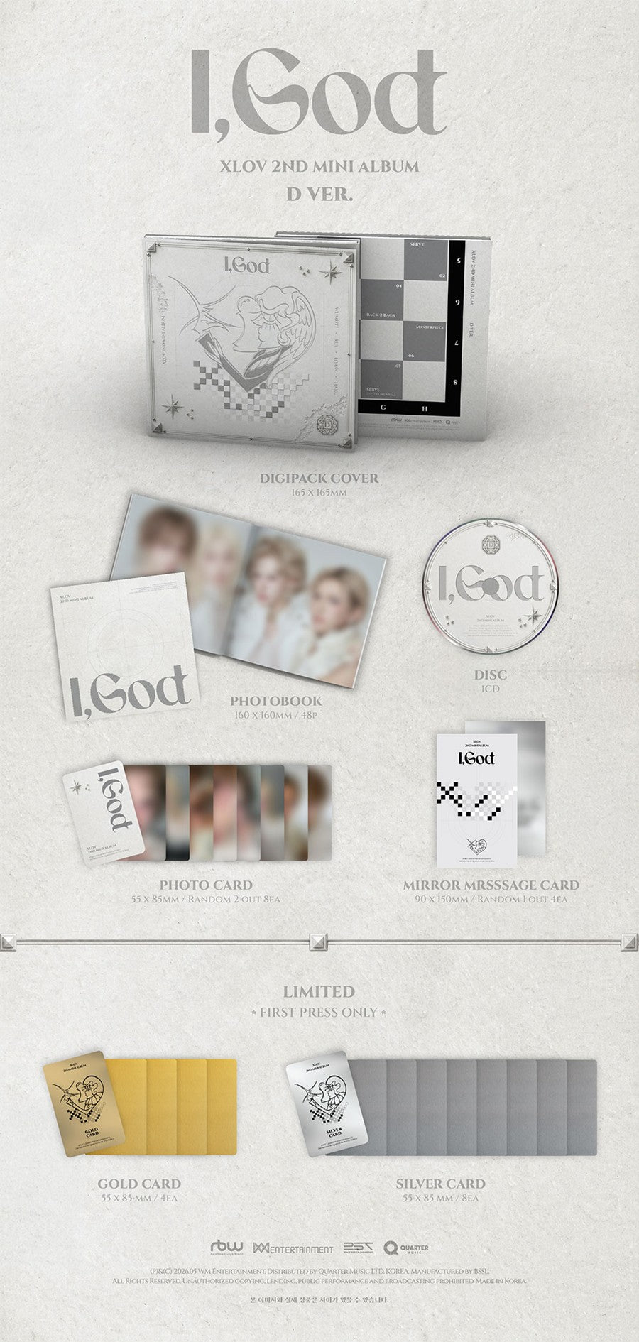 XLOV – 2ND MINI ALBUM [I,God]