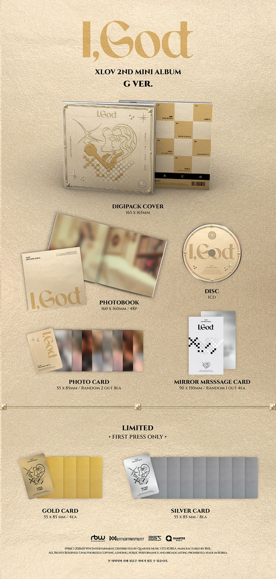 XLOV – 2ND MINI ALBUM [I,God]
